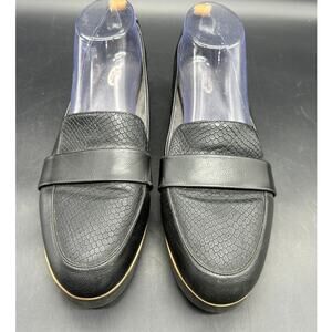 Dr. Scholl’s Women’s Black Loafers Size 9.5M Comfort Slip On Faux Leather Shoes